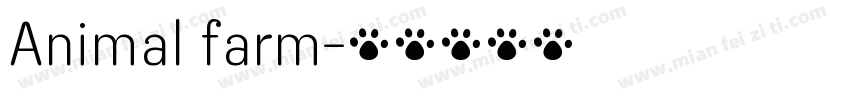Animal farm字体转换